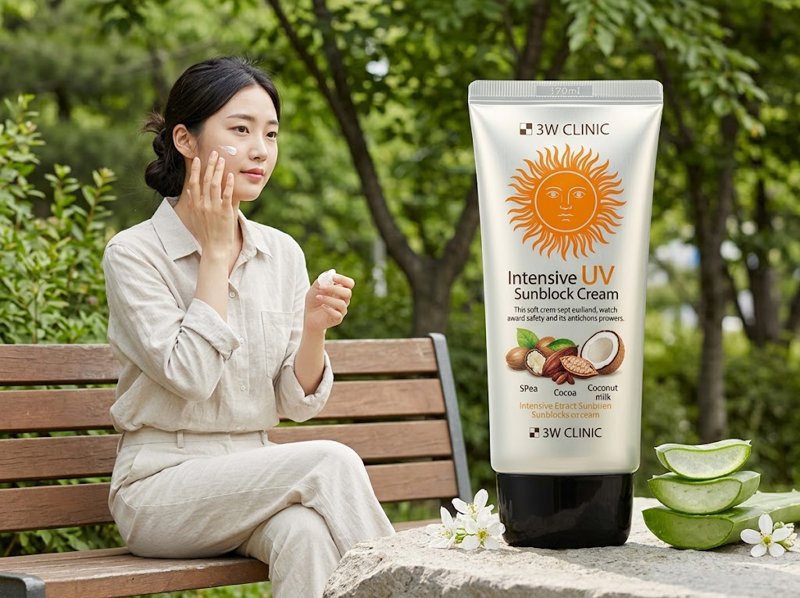 3W Clinic Intensive UV Sunblock Cream SPF 50+PA+++